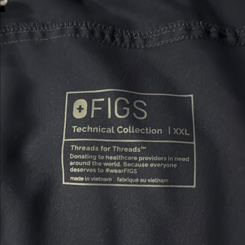 Figs Technical Collection XXL Scrub Bottoms Navy Blue